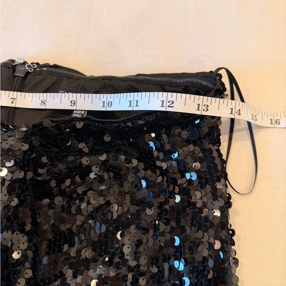 Fashion Nova Black Sequin Pants High Rise Party Club Festival Glam S Night Out - Picture 10 of 12